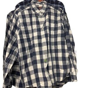 Joe Fresh XL  Casual Button Down Shirt with Classic Check Pattern Bundle of 4